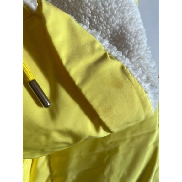 Urban‎ Outfitters Puffer Jacket Women's BDG Coldcontrol Sherpa Yellow Large - Picture 10 of 12